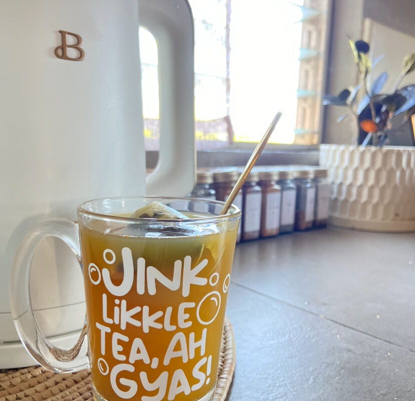 Drink Likkle Tea ah Gyas teatime teacup tea teacup