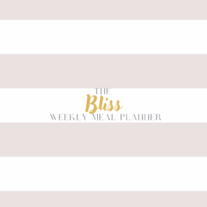Soft Blush Bliss Meal Planner