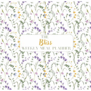 Golden Violet Bliss Meal Planner