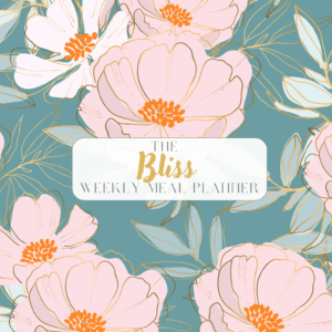 Peony Bloom Bliss Meal Planner